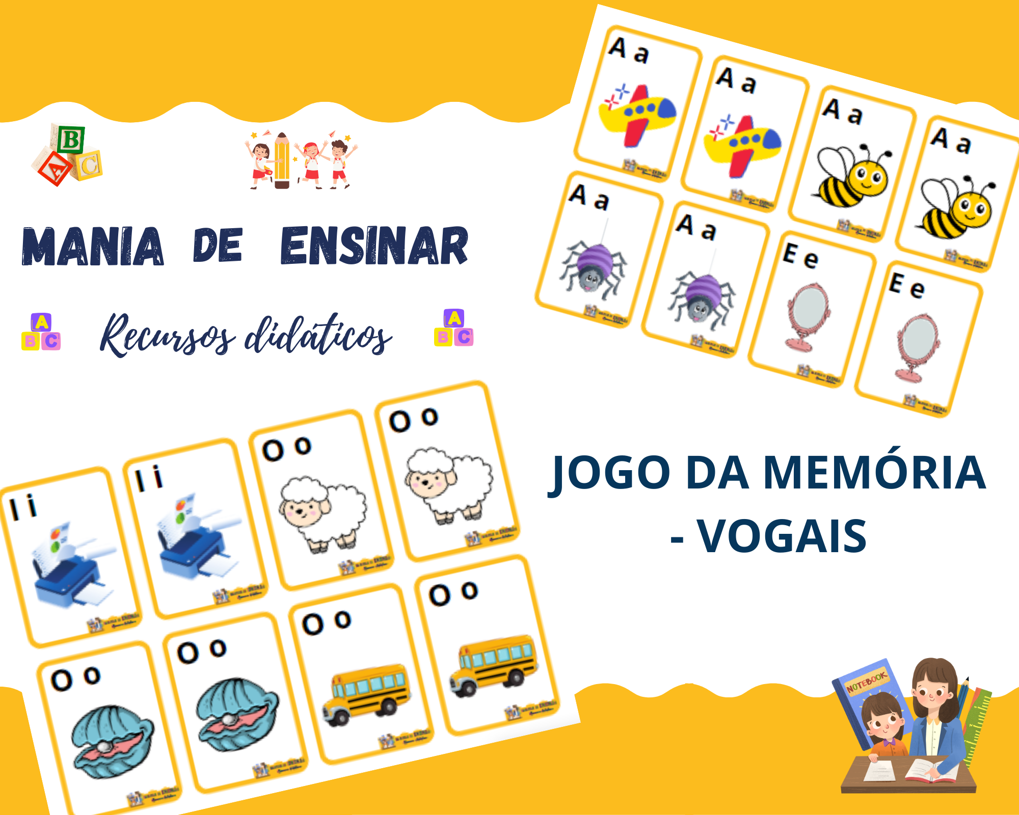 Jogo da Memória - Vogais