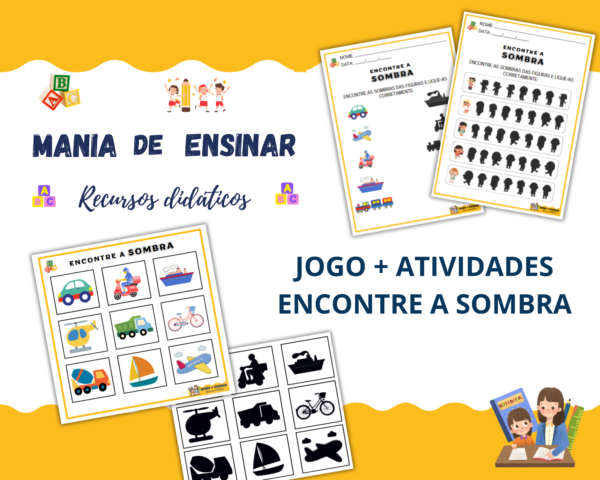 Kit Jogo Encontre a Sombra + E-book Encontre a Sombra