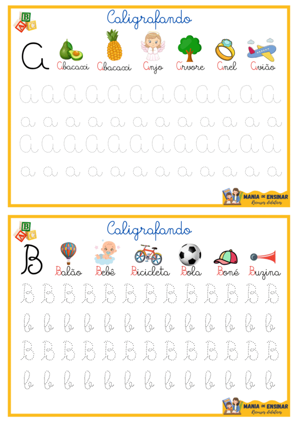 Compre Junto Alfabeto - Psicomotricidade Caixa Alta e Letra Cursiva - Image 8