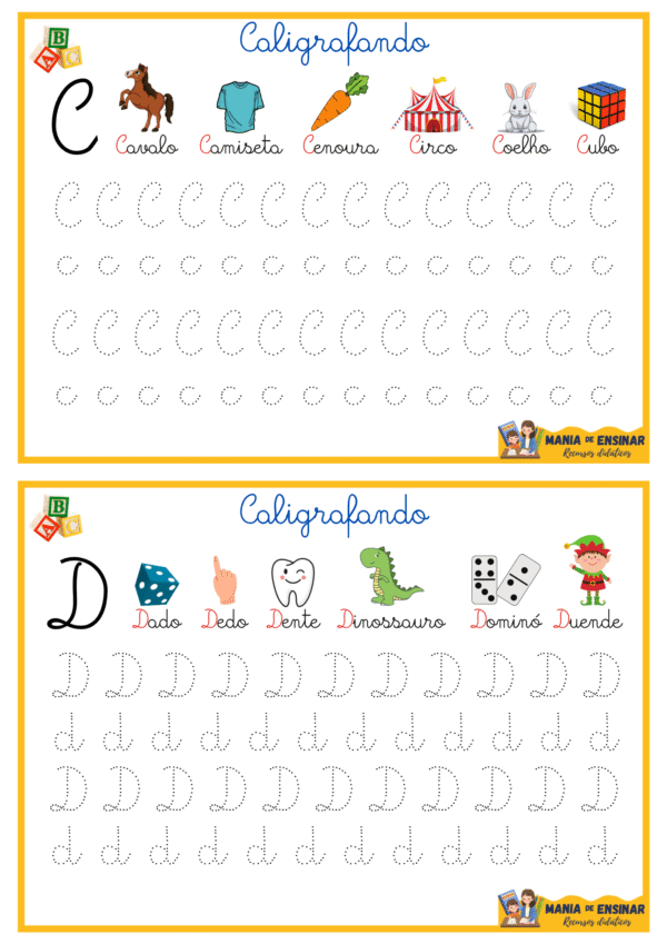 Compre Junto Alfabeto - Psicomotricidade Caixa Alta e Letra Cursiva - Image 9