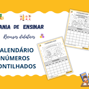 Calendário - Números pontilhados